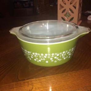 Spring blossom large Pyrex Casserole