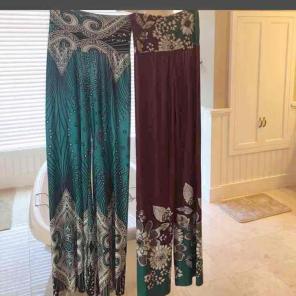 2 boho wide legs pants