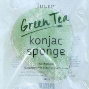 FREE SHIP Julep konjac sponge green tea