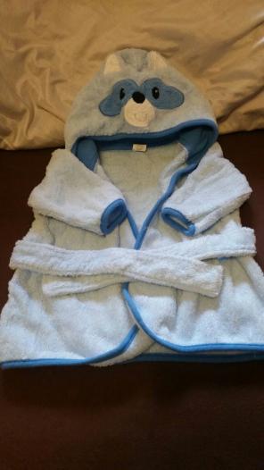 Hooded towel.