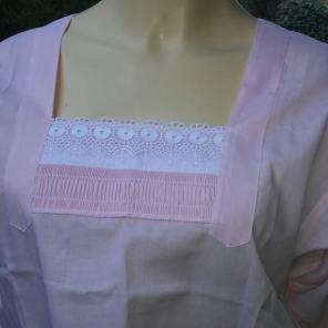 Apron Back Tie Pink Size Medium