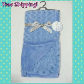 Night Night Baby Blanket Sky Blue 30×40"
