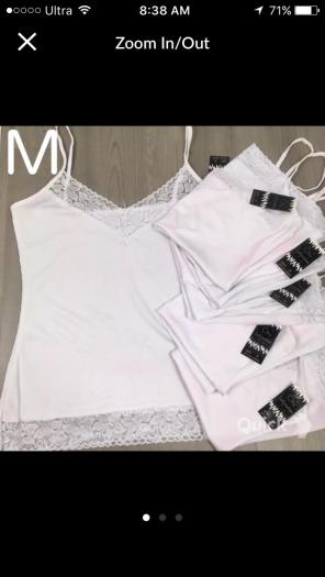 M, 6-pk Lace Camisoles (read)