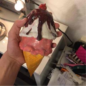 Handmade ice cream wall art