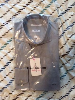 Isaac Mizrahi Gray Dress Shirt