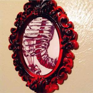 Occult gothic ribcage anatomy alchemy