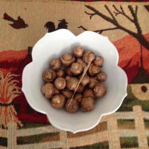Hand painted acorns