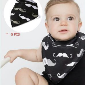 5Pcs Baby Kids Triangle Scarf Bib Towel