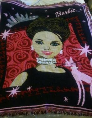 Barbie Vintage Throw Blanket