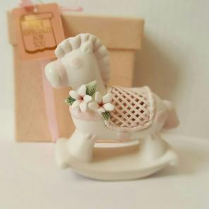 Capodimonte Porcelain Rocking Horse