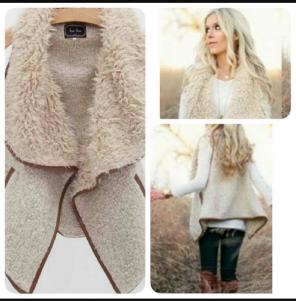 Love Tree Faux Fur Vest