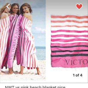 Vs pink pineapple cooler & beach towel
