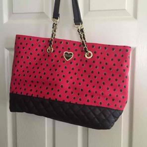 Betsey Johnson Red Tote Bag / Purse