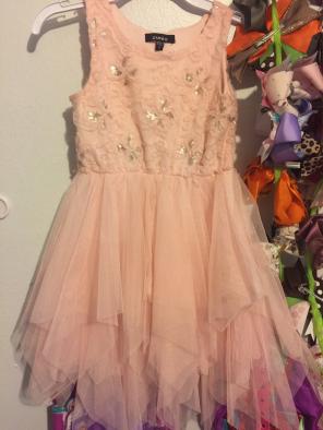 Rosette Pink With Gold Sequin Size 5