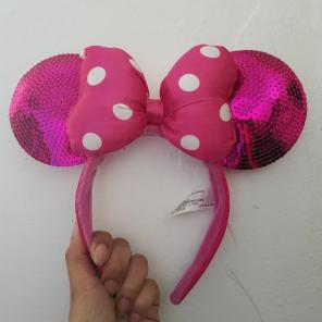Hot Pink Minnie Mouse Disney headband