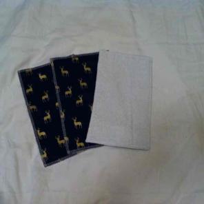 Navy Blue Cloth Wipes 3 set