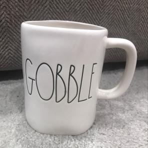 Rae Dunn Gobble Large Letter Mug