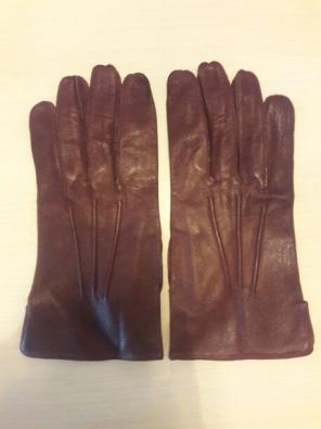 Vintage 1960s Brown Leather Gloves