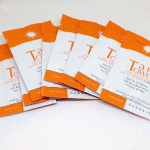 Tan Towel Towelette Half Body Set