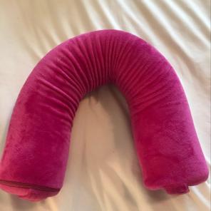 Pink Memory Foam Adjustable Neck Pillow