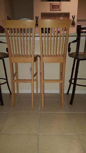 Wooden stool chairs