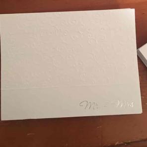 Wedding thank you notes
