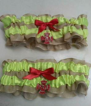 Handmade leg garters