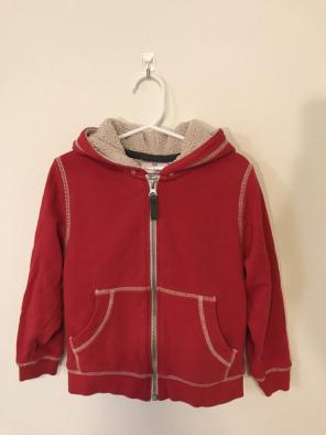 Hanna Fleece Lined Hoodie Red