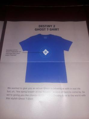 Destiny Ghost Tee Shirt Size XL