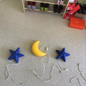 Moon And Stars Lights Set Of 3
