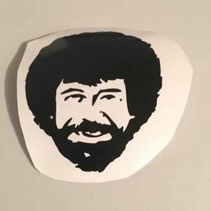Large Bob Ross Car Decal