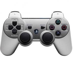 Satin Silver PS3 Bluetooth Controller