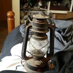 Antique oil lantern!