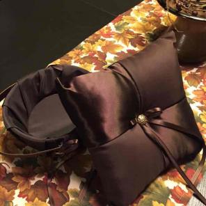 Ringbearer pillow and flower girl basket