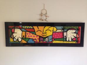 Romero Britto Framed Artwork