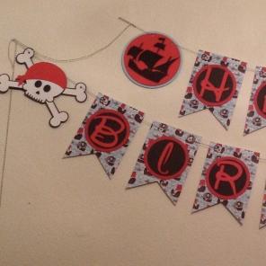 Pirate Happy Birthday Banner - New