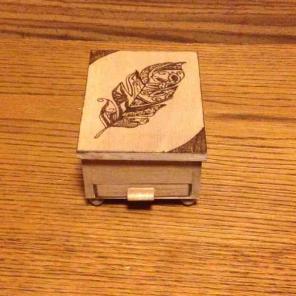 Wood Burned craft box