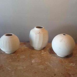 Pottery collection set of three
