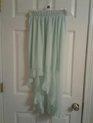 Hi low Seafoam skirt
