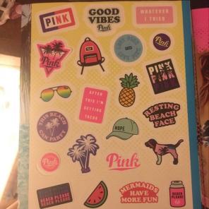Vs Pink Stickers