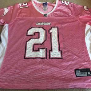 Pink NFL Chargers Jersey