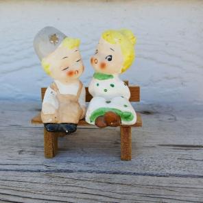 Vintage Couple Salt & Pepper Shakers