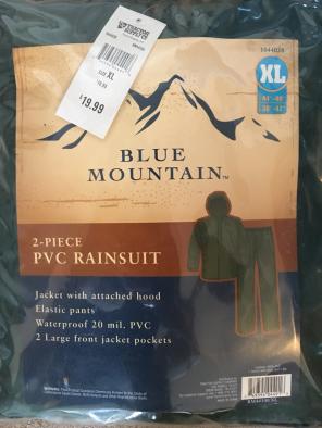 2 PC Rain suit
