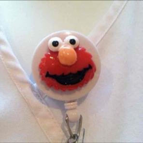 Elmo Sesame Street ID Badge Holder Nurse