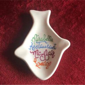 Ashtray from Mirabelle London Restaurant