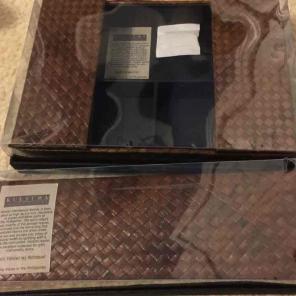 Leather brown desk set