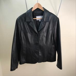 Women's Black Leather Jacket