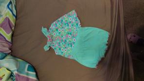 Baby girl Outfit Green 0-3 months
