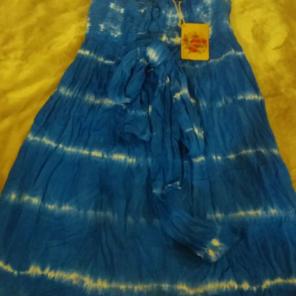 Cute blue and white beach dress