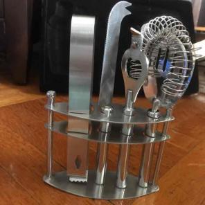 6 Piece Bar Set with Stand
